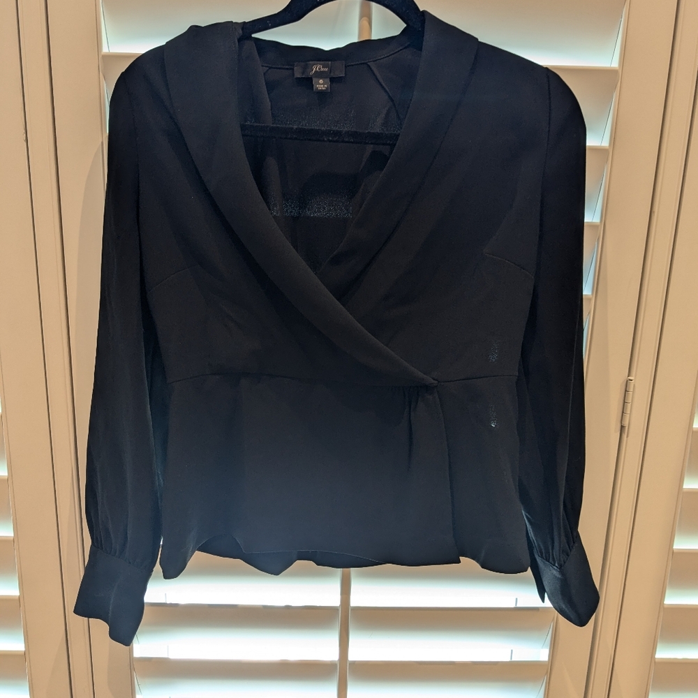 JCrew Black Blouse